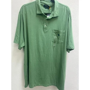 Ralph Lauren Polo Classic Fit Cotton Linen Short Sleeve Polo Shirt Green Men XXL - Picture 1 of 10