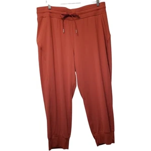 LULULEMON W6BYKS Ready to Rulu High-Rise Cropped Jogger Women's Size 14 Orange - Picture 1 of 14