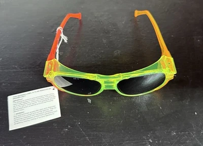 Gafas de seguridad tintadas Hipster American Optical verde neón naranja rosa años 80 de colección Foto 1 de 4