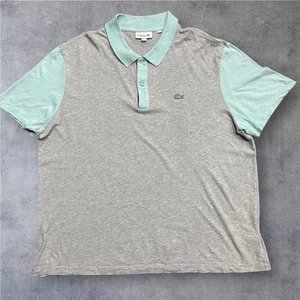 Camisa polo informal Lacoste de ajuste regular grande y alta gris azulado para hombre talla 8/3XL - Imagen 1 de 8