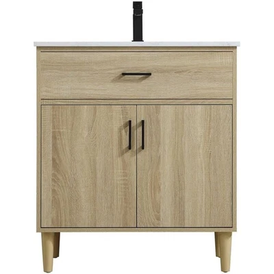 Elegante tocador Chandler madera mango iluminación VF25030MW Foto 1 de 4