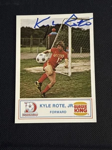 1977 Burger King Dallas Tornado Kyle Rote Jr #4 Signed Card Autograph - Picture 1 of 2