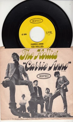 THE HOLLIES - КЭРРИ-ЭНН - ОРИГИНАЛЬНЫЕ ЭПИЧЕСКИЕ ЗАПИСИ 45 WPS - Изображение 1 из 2