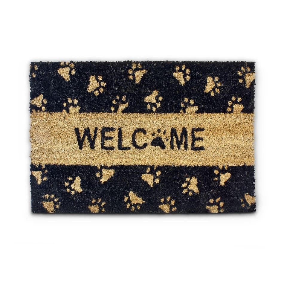 Fußmatte Türvorleger Fußabtreter Schmutzfangmatte Kokosmatte Welcome 40x60cm