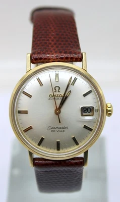 1960's 34mm Omega Seamaster Deville Solid 14kt Gold Case Automatic Men's Watch - image 1 of 4