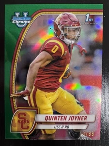 2024 Bowman University Chrome - Quinten Joyner #146 Green Refractor /99 (RC) - Picture 1 of 2