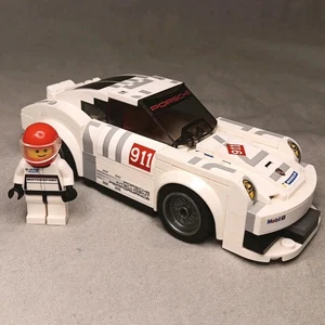 LEGO SPEED CHAMPIONS Porsche 911 Gt Finish Line (75912) (senza spoiler) con minifig - Foto 1 di 9
