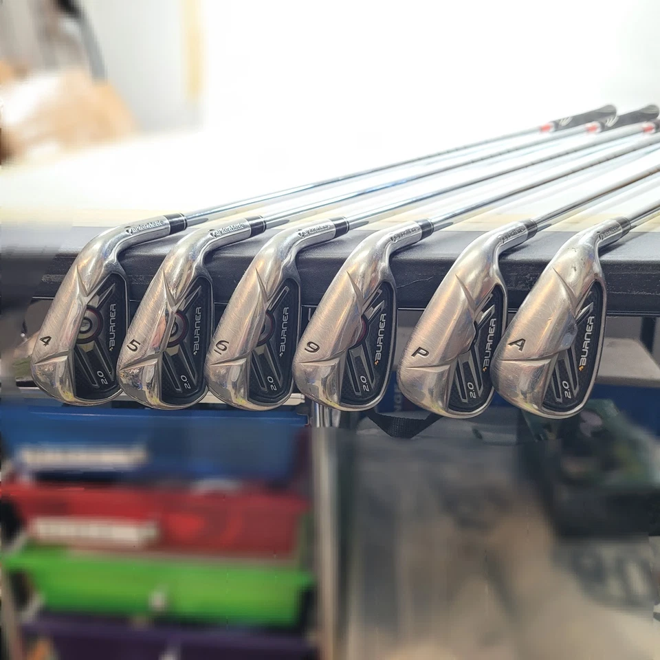 TaylorMade Burner 2.0 Iron Set 4 5 6 9 PW AW Regular Flex Graphite Mens RH - Image 1 of 4