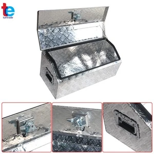Aluminum Diamond Plate Tool Box 30" For Camper Garage Pickup Trailer Storage - Picture 1 of 8