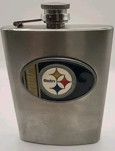 NFL Pittsburgh Steelers Edelstahl 9 Oz Flachmann mit Teamlogo 🏈 - Bild 1 von 4