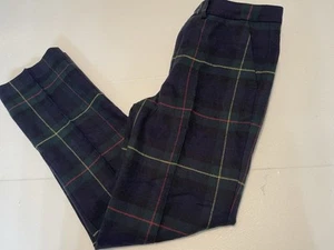 Polo Ralph Lauren Boys Wool Dress Pants Holiday Plaid Slacks Slim Trousers Sz 16 - Picture 1 of 8