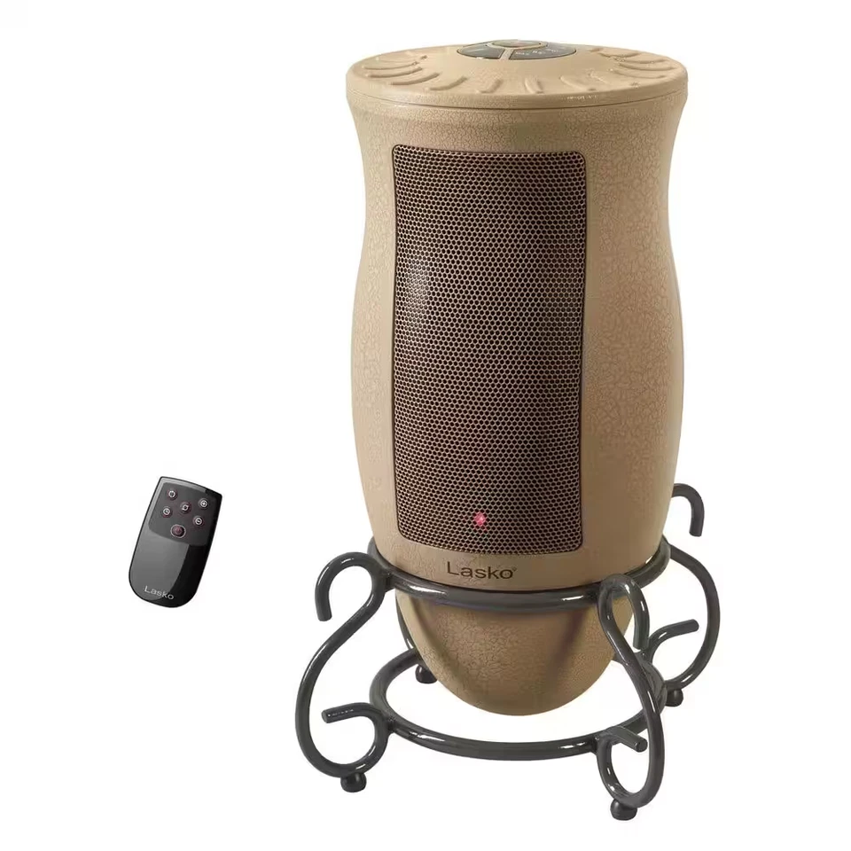 Designer Series 1500W 16 pulgadas Calentador de espacio de cerámica torre eléctrica beige con tiempo Foto 1 de 4