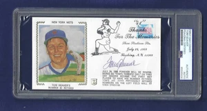 Tom Seaver Autographed First Day Cover New York Mets Baseball HOFer PSA SLABBED - Picture 1 of 1
