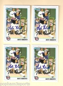 NATE ROBERTS Signed/Autographed 2010 BOWMAN DRAFT CARD RC Minnesota Twins w/COA