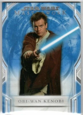 STAR WARS 2018 TOPPS MASTERWORK BLUE PARALLEL BASE 5 OBI-WAN KENOBI E McGregor - Image 1 of 2