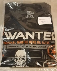 Funko Pop Star Wars Smuggler's Bounty EXCLUSIVE "Ponda Baba" T-Shirt MEDIUM NEW - Picture 1 of 3