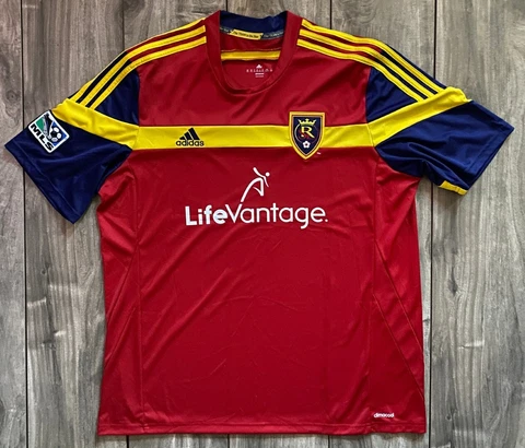 Adidas 2014/15 Real Salt Lake MLS Home Soccer Jersey Football Shirt Men's 2XL Cover