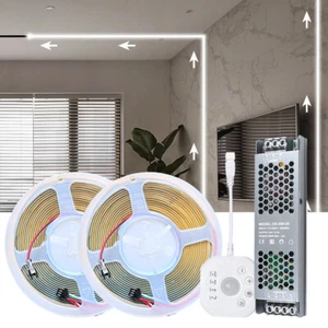 10m PIR Motion Sensor COB Running Water Flowing Light 24V Horse Race LED Strip - Picture 1 of 19