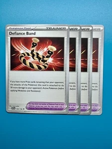 4x Defiance Band 169/198 Scarlet & Violet Pokemon TCG Card NM - Picture 1 of 2