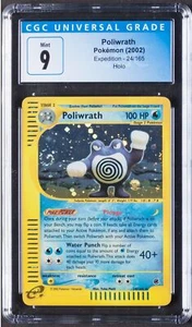 2002 Poliwrath Pokemon Expedition 24/165 Holo CGC 9 - Picture 1 of 2