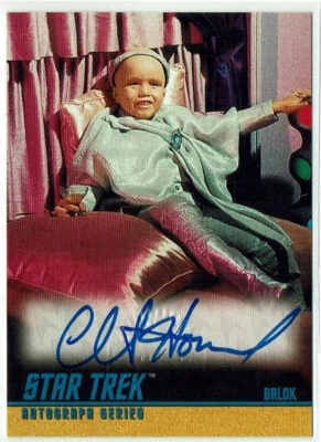 Star Trek TOS Original Series Season 1 Autograph Card A13 Clint Howard as Balok - Image 1 of 2