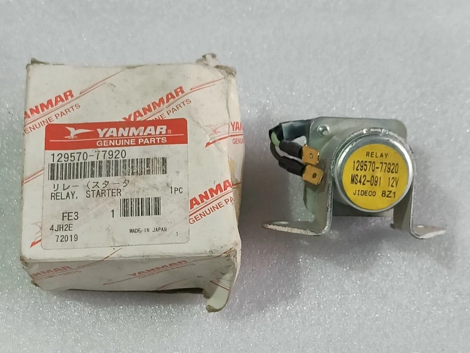 Genuine Yanmar starter relay 129570-77920 (12V) - Image 1 of 4
