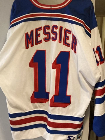 Vintage 1994 Starter Mark Messier New York Rangers Replica Jersey XXL Cover