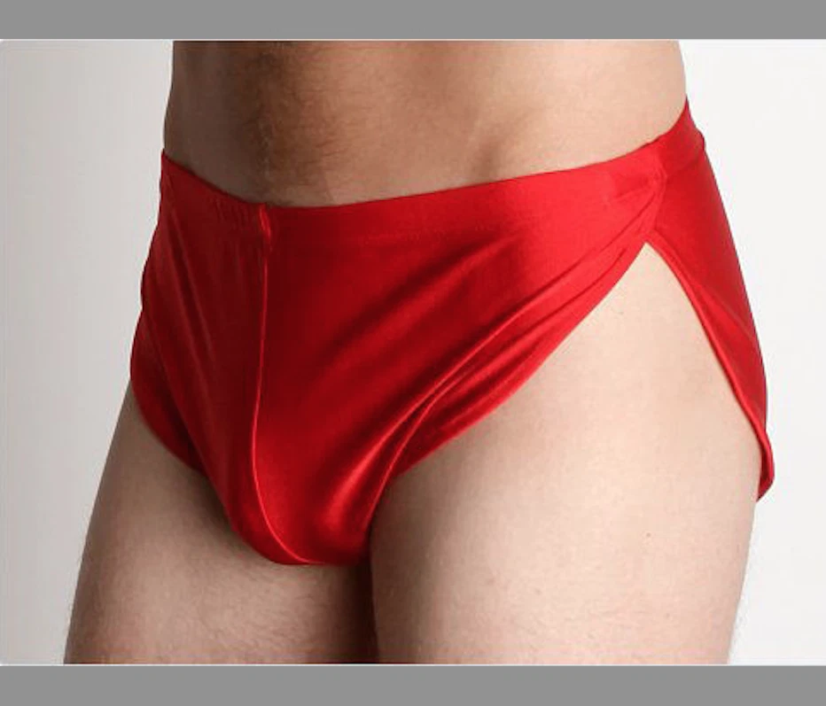 Shorts rot NEOFAN Bundweite 60-85 cm uni Stretchstoffe sexy Ref 1101