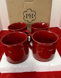 Princess House Pavillion Berry Mugs Set of 4 New # 3240 - Picture 1 of 6