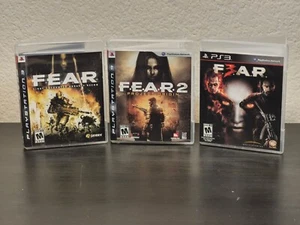 Sony Playstation 3 FEAR 1 2 & 3 PS3 Horror Game Collection Trilogy Complete CIB - Picture 1 of 10