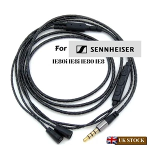 Ersatz Audiokabel Leitung für Sennheiser IE80 IE8 IE80i IE8i Kopfhörer + MIKRO - Bild 1 von 4