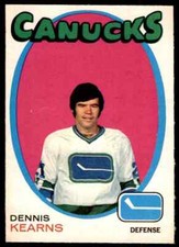 1971-72 O-PEE-CHEE DENNIS KEARNS NRMT+ VANCOUVER CANUCKS #231 PD