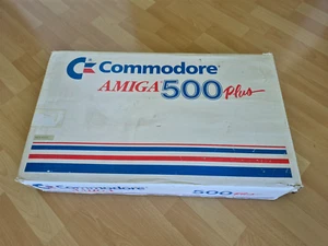 ✅ Originalverpackung Commodore Amiga 500 PLUS 500+ ⭐ Top Zustand ⭐ OVP ⚡️ - Photo 1/9