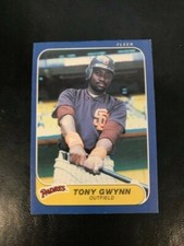 1986 Fleer #323 Tony Gwynn  HOF Padres