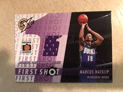 2002-03 Topps Xpectations First Shot Relic #FS-MH Marcus Haislip Milwaukee Bucks - Image 1 of 2