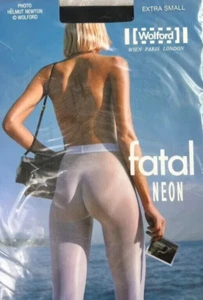 Medias Helmut Newton Foto Wolford Fatal Neón Color: Almirante Extra Pequeño 18062 - Imagen 1 de 2