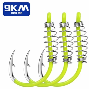 20~80Pcs Sprung Fishing Hooks Carp Hooks Baits Hooks Circle Hooks for Freshwater - Picture 1 of 22