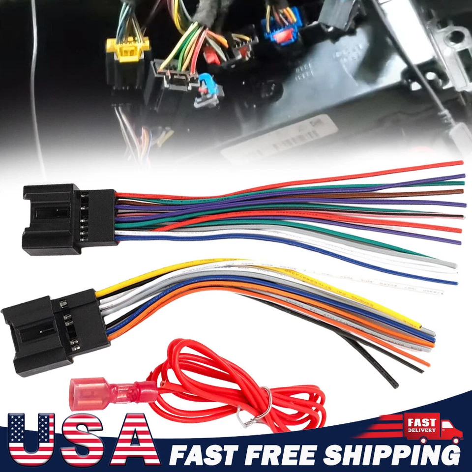 Adaptador de arnés de cableado de radio estéreo para automóvil Plug & Play para Cadillac DTS 2006-2011 Foto 1 de 4