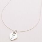 Silver Heart Necklace With Engraving. Personalised Jewellery, Sterling Silver.