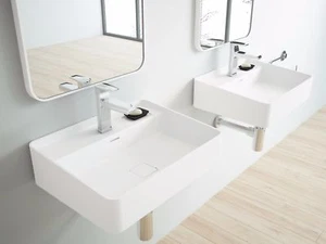 Designer Sink - Arezzo Cast Stone Modern Bathroom Wall Mount Sink 23.6" - Picture 1 of 3