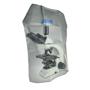Microscope Dust Cover, Opaque, Grey Fabric (Large) - Picture 1 of 3