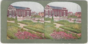 Inglaterra Gran Bretaña Edificio y Jardines 1904 Feria Mundial de San Luis Stereoview - Imagen 1 de 2