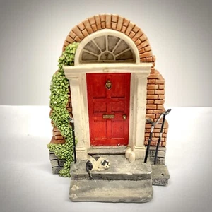 The Irish heritage Georgian Door Collection, the red Door, with Cat on Steps - Imagen 1 de 7