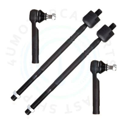 4x Front Inner & Outer Tie Rod End For 1998-2004 Subaru Legacy 2000-2004 Outback - Image 1 of 4