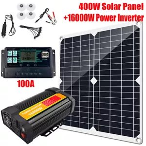 16000W Complete Solar Panel Kit 400W Solar Power Generator 100A 110V Grid System - Picture 1 of 90