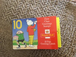 Rupert The Bear 10 1st Class stamps with 20 greeting - Booklet 1993 Excellent - Picture 1 of 3
