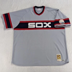 Mitchell & Ness 1983 FISK #72 Chicago White Sox Baseball Trikot Cooperstown 4XL - Bild 1 von 11