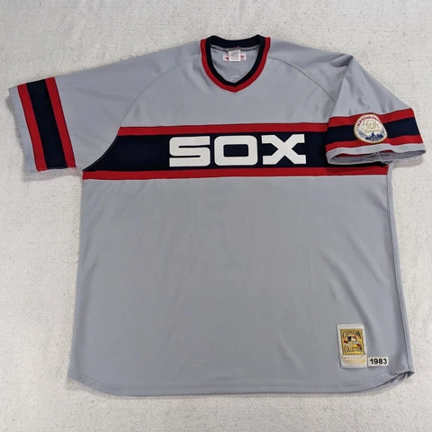 Mitchell & Ness 1983 FISK #72 Chicago White Sox Baseball Jersey Cooperstown 4XL Cover