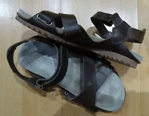 BUTTERO Made in Italy Copper Leather + Sienna Suede Sandals Size UK 7.5 Handmade - Picture 1 of 9