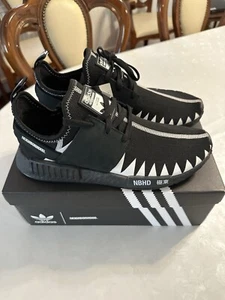 Adidas x Neighborhood NMD R1 Primeknit PK Core Black - UK 10 - Picture 1 of 6